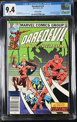 Buy Daredevil 174 CGC 9.4 Newsstand 1st Appearance Of The Hand! • 94.61£