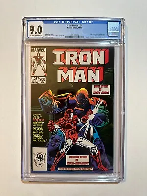 Buy Iron Man #200 (Marvel, 1985) Tony Stark Returns, New Armor! CGC 9.0 • 39.59£