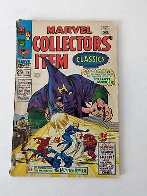 Buy Marvel Collectors' Item Classics #15 (1968) Fn+ 6.5  Fantastic Four!  Iron Man! • 10£