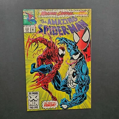 Buy Amazing Spider-Man #378 Maximum Carnage Part 3 Of 14 Carnage, Venom! Marvel 1993 • 7.93£
