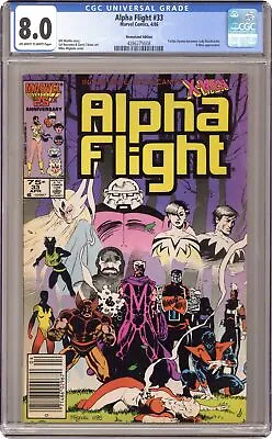 Buy Alpha Flight #33D CGC 8.0 Newsstand 1986 4286275008 1st App. Lady Deathstrike • 32.40£