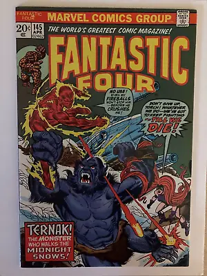 Buy Fantastic Four (Vol 1) #145. VF/NM 1st Appearance Ternak April 1974 • 45£