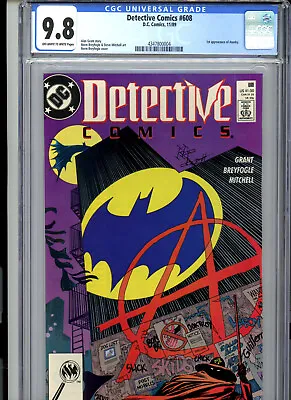 Buy Detective Comics #608 (1989) DC CGC 9.8 OW/White 1st Appearance Of Anarky • 93£