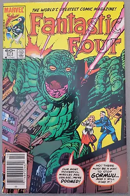 Buy Fantastic Four #271 1984 Key Issue Newsstand 1st Appearance Of Gormuu *CCC* • 7.91£