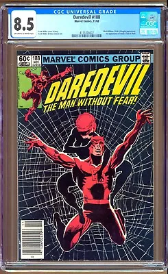 Buy Daredevil #188 (1982) CGC 8.5  OW/W  Miller - Janson   Stone    NEWSSTAND  • 31.62£