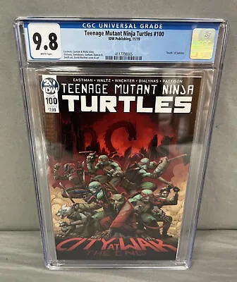 Buy Teenage Mutant Ninja Turtles #100 Main Cover CGC 9.8 Death Of Splinter • 63.95£
