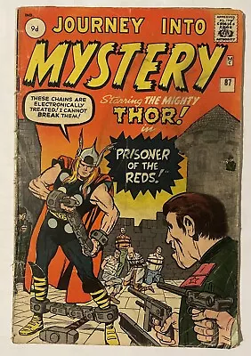 Buy Journey Into Mystery #87. Dec 1962. Marvel. G. 5th App Of Thor! Uk Price Variant • 185£