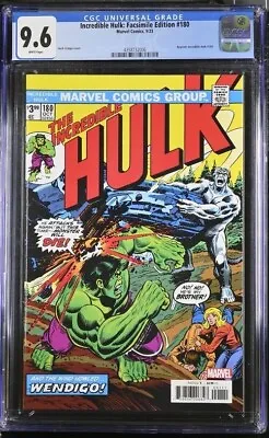 Buy Incredible Hulk: Facsimile Edition 180 CGC 9.6 (AC) • 35£