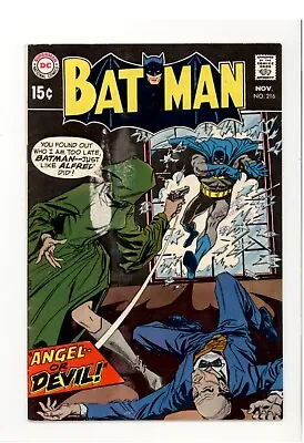 Buy Batman 216 VG/F Angel Or Devil! 1969 • 14.18£