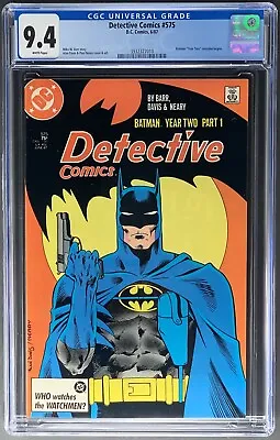 Buy Detective Comics #575 CGC 9.4 White - Batman  Year Two  Part 1 - Classic Cover • 80.27£