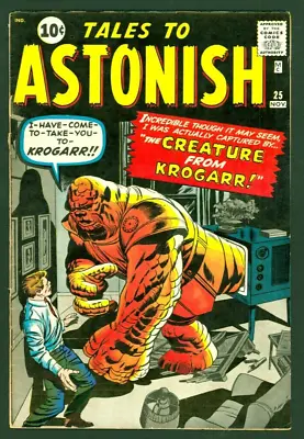 Buy Tales To Astonish 25 GD/VG Marvel Creature From Krogarr • 79.39£