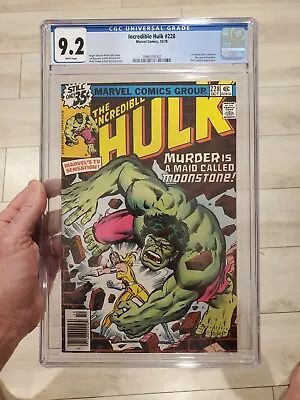 Buy The Incredible Hulk #228 Marvel Comics 1978 9.2 CGC Graded Moonstone • 78.05£