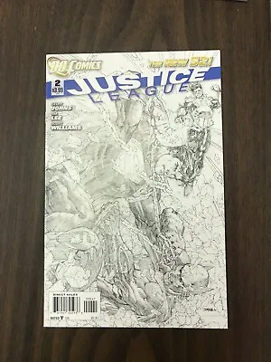 Buy Justice League #2 1:200 Jim Lee Sketch Variant (2011) New 52 Geoff Johns • 159.90£