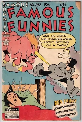 Buy Famous Funnies # 192 (eastern Color) (1951) Scorchy Smith - Steve Roper - Yahoo • 7.93£