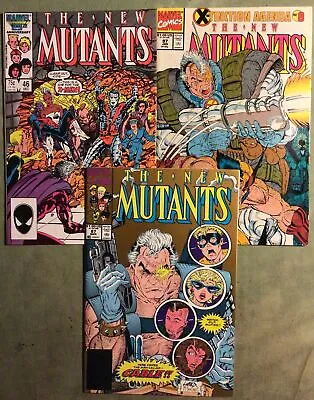 Buy New Mutants,#46. 1986. #87. 1990. 1st Cable. 2nd Print. #97. 1991. Marvel Comics • 18£