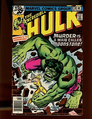 Buy (1978) The Incredible Hulk #228 -  MURDER IS A MAID CALLED MOONSTONE!  (6.0) • 8.50£