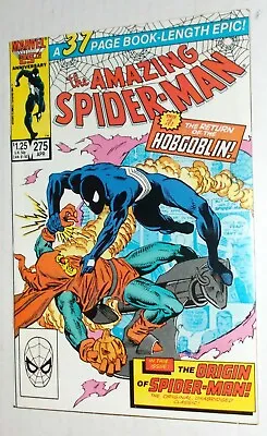Buy Marvel THE AMAZING SPIDER-MAN 275 BLACK SUIT April 1986 HOBGOBLIN Comic Book EXC • 14.39£