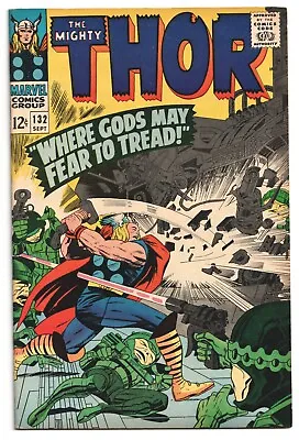 Buy Thor 1966 #132 MINT 9.0-95  1st App. Ego The Living Planet Kirby Cover & Art • 145.52£