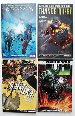 Buy 4 X Marvel TPB Thanos Quest World War Hulk Eternals Dr Strange Bundle Job Lot • 13.99£