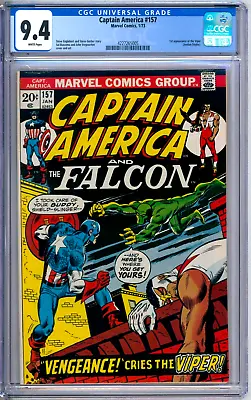 Buy Captain America 157 CGC Graded 9.4 NM Marvel Comics 1973 • 139.88£