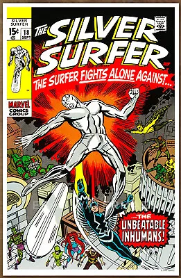 Buy 333507891174 - Silver Surfer #18 11 X 17 Poster 1992 Herb Trimpe, Inhumans • 7.90£