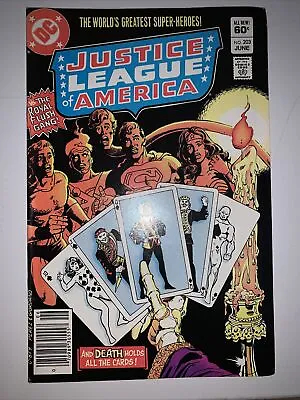 Buy JUSTICE LEAGUE OF AMERICA #203 (June 1982)-NEAR MINT COND.IN PLASTIC COVER#70 • 11.06£