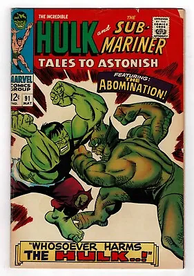 Buy Tales To Astonish 91   1st Abomination Cover • 63.22£