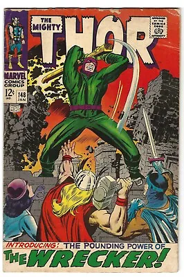 Buy 1968 The Mighty Thor #148-1st Appearance Of The Wrecker • 24.02£