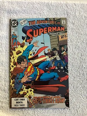 Buy Adventures Of Superman #471 (Oct 1990, DC) VF 8.0 • 6.88£