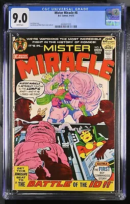 Buy Mister Miracle #8 Cgc 9.0 W High Grade Bronze Age Dc (1972) • 80.35£