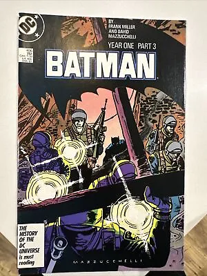 Buy BATMAN 406. Year One, Part 3. DC Comics Frank Miller, David Mazzucchelli. 1986. • 14.25£