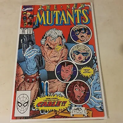 Buy New Mutants #87 First Appearance Of Cable 1st Print Marvel Comics Nm- March 1990 • 124.99£
