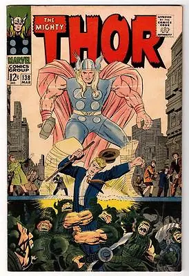Buy Marvel Comics FN+- THOR  #138 1967 AVENGERS 6.0 • 27.99£