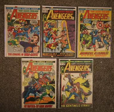 Buy Avengers Issue 98 99 100 102 103 VG To VF Grades 1972 HUGE AVENGERS RUN • 68.05£