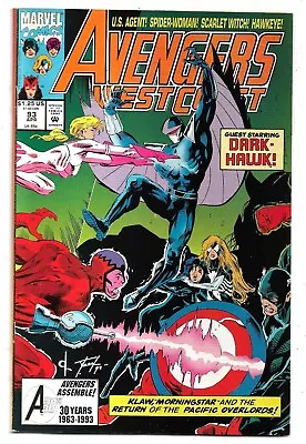 Buy Avengers West Coast #93 FN (1993) Marvel Comics • 2.50£