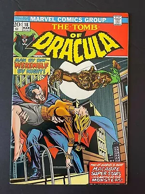 Buy Tomb Of Dracula #18 - Enter: Werewolf By Night! (Marvel, 1972) VF+ • 80.94£