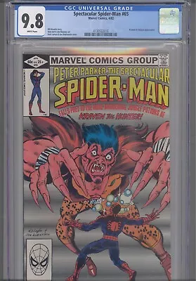 Buy Spectacular Spider-Man #65 CGC 9.8 1982 Marvel Comics Kraven & Calypso App • 118.55£