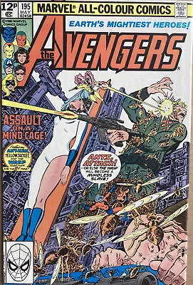 Buy The Avengers #195 May ‘80 1st App TaskMaster Cameo HIGHER GRADE WHITE PAGES KEY • 27.99£