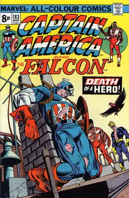 Buy Captain America (1968) # 183 UK Price (5.5-FN-) Death Of (NEW) Cap (Roscoe) 1975 • 9.90£