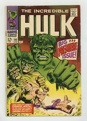 Buy Incredible Hulk #102 GD/VG 3.0 1968 • 98.55£