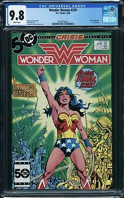 Buy Wonder Woman #329 (DC, 1986) CGC 9.8 White Pages - Last Issue - Crisis Crossover • 120.64£