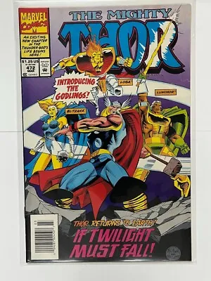 Buy The MIGHTY THOR 472, Marvel Comics, 1994, 1st App Of The Godlings | Combined Shi • 6.40£