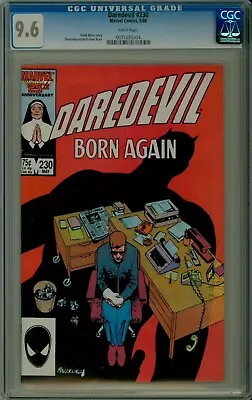 Buy Daredevil #230 CGC 9.6 NM+ Mint Born Again White Pages Marvel Comics 0075035004 • 63.25£