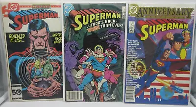 Buy Superman #400,401,415 (1984) Frank Miller Cover, Luthor, Supergirl • 10.39£