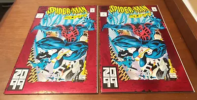 Buy Spider-Man 2099 #1 (1992) 1st Appearance (Miguel O'Hara) Lot Of 2 • 23.71£