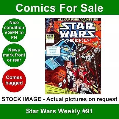 Buy Star Wars Weekly #91 Comic VG/FN 21 November 1979 Marvel UK • 3.99£