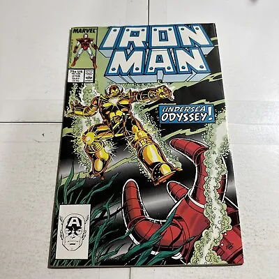 Buy Iron Man #218 Marvel Comic Undersea Odyssey5.5  Or Better  I-2 • 3.15£