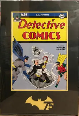 Buy DETECTIVE COMICS 99 Cover Print W Exclusive DC 75th Anniv Logo Die-Cut Matted  • 75.89£