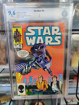 Buy Star Wars #93 (1985) - Cbcs Grade 9.6 - Han & Luke Cynthia Martin Cover! • 64.28£