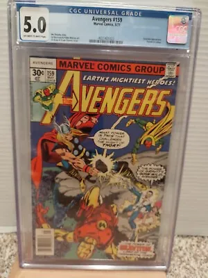 Buy Avengers #159 CGC 5.0  Marvel  Comics   Daredevil Cameo 1977 **FREE SHIPPING** • 35.58£